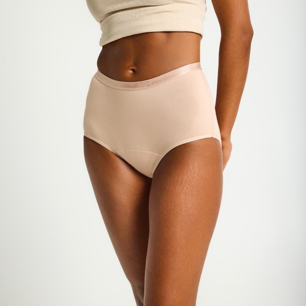 Modibodi NWOT 3X (US 16) Classic Full Brief Light Absorbency Beige